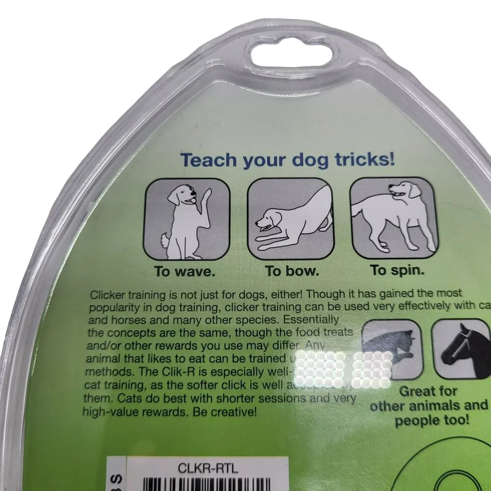 PetSafe Clik-R Click Training Tool For Dogs & Cats Purple Green